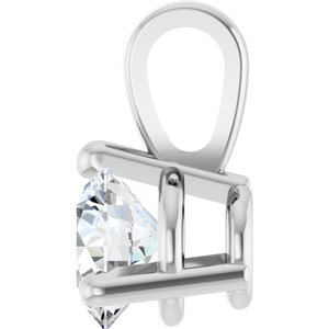 Lab-Grown Diamond Solitaire Pendant - Style 23559