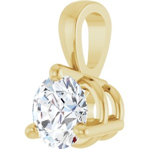 Lab-Grown Diamond Solitaire Pendant - Style 23559