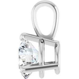 Lab-Grown Diamond Solitaire Pendant - Style 23559