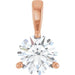 Lab-Grown Diamond Solitaire Pendant - Style 23559