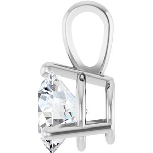 Lab-Grown Diamond Solitaire Pendant - Style 23559