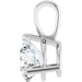 Lab-Grown Diamond Solitaire Pendant - Style 23559