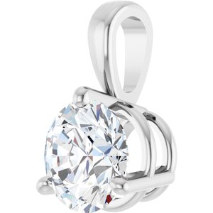 Lab-Grown Diamond Solitaire Pendant - Style 23559