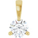 Ladies Natural Diamond Pendant (I1, G-H) — 14K Yellow Gold