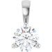 Ladies Natural Diamond Pendant (I1, G-H) — Sterling Silver