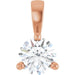 Ladies Natural Diamond Pendant (I1, G-H) — 14K Rose Gold
