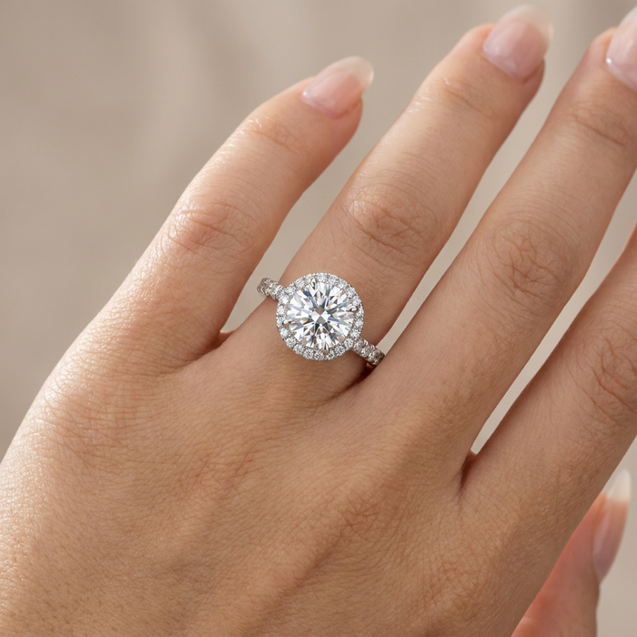 Hand wearing ring