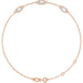 Lab-Grown Diamond Bezel-Set Link Bracelet