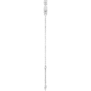 Lab-Grown Diamond Bezel-Set Link Bracelet
