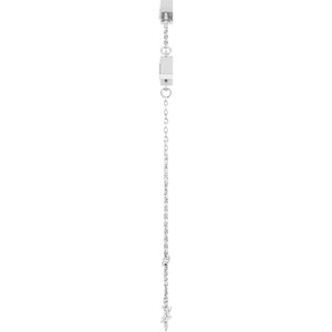 Lab-Grown Diamond Bezel-Set Link Bracelet