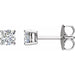 Ladies Natural Diamond Stud Earrings (Si2-Si3, G-H) — Platinum