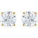 Lab-Grown Diamond Round 4-Prong Lightweight Stud Earrings - Style 652480