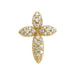Ladies Natural Diamond Cross Pendant (Si1, G-H) — 14K Yellow Gold