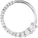 Ladies Natural Diamond Journey Circle Pendant (I1, G-H) — 18K White Gold