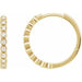Ladies Natural Diamond Hinged Hoop Earrings (I1, G-H) — 14K Yellow Gold