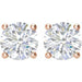 Lab-Grown Diamond Round 4-Prong Lightweight Stud Earrings - Style 1874