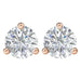 Lab-Grown Diamond Round 3-Prong Cocktail-Style Stud Earrings
