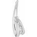 Ladies 1/3 Natural Diamond Journey Pendant — 18K White Gold