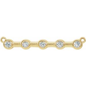 Ladies Natural Diamond Necklace Center (I1, G-H) — 14K Yellow Gold