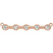 Ladies Natural Diamond Necklace Center (I1, G-H) — 14K Rose Gold