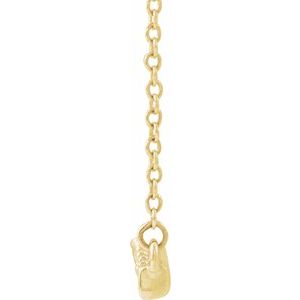 Lab-Grown Diamond Accented Bar Necklace