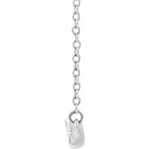 Lab-Grown Diamond Accented Bar Necklace