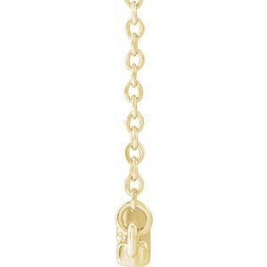 Lab-Grown Diamond Accented Bar Necklace