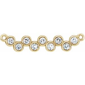 Ladies Natural Diamond Necklace Center (I1, G-H) — 14K Yellow Gold