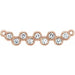 Ladies Natural Diamond Necklace Center (I1, G-H) — 14K Rose Gold