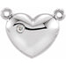 Ladies Natural Diamond Necklace Center — 14K White Gold