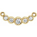 Ladies Natural Diamond Necklace Center (I1, G-H) — 14K Yellow Gold