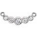 Ladies Natural Diamond Necklace Center (Si2-Si3, G-H) — Platinum