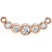 Ladies Natural Diamond Necklace Center (I1, G-H) — 14K Rose Gold