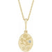 Ladies Natural Diamond Gigi Necklace (I1, G-H) — 14K Yellow Gold