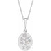 Ladies Natural Diamond Gigi Necklace (Si2-Si3, G-H) — Platinum