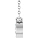 Lab-Grown Diamond Bezel-Set Solitaire Necklace - Style 89238