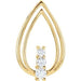 Ladies Natural Diamond Pendant (I1, G-H) — 14K Yellow Gold