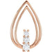 Ladies Natural Diamond Pendant (I1, G-H) — 14K Rose Gold