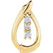 Ladies Natural Diamond Pendant (I1, G-H) — 14K Yellow Gold
