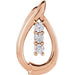 Ladies Natural Diamond Pendant (I1, G-H) — 14K Rose Gold