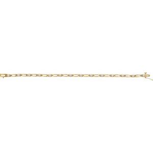 Ladies Natural Diamond Line 7 1/ Bracelet (Si1, G-H) — 14K Yellow Gold