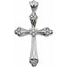 Ladies Natural Diamond Cross Pendant (Si1, G-H) — 14K White Gold