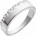 Ladies Natural Diamond Ring (I1, G-H) — 14K White Gold
