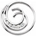 Ladies Natural Diamond Journey Circle Pendant (I1, G-H) — 18K White Gold