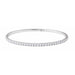 Lab-Grown Diamond Fully Accented Flexible Bangle Bracelet