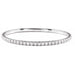 Lab-Grown Diamond Half Accented Flexible Bangle Bracelet