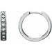 Lab-Grown Diamond Accented Hoop Earrings - Style 69277