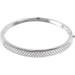 Ladies Natural Diamond Pavé Bangle Bracelet (I1, H+) — 14K White Gold