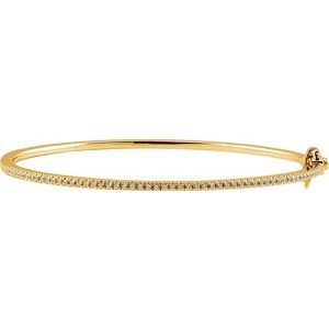 Ladies Natural Diamond Pavé Bracelet (I1, H+) — 14K Yellow Gold