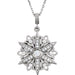 Ladies Natural Diamond Necklace (I2, G-H) — Sterling Silver